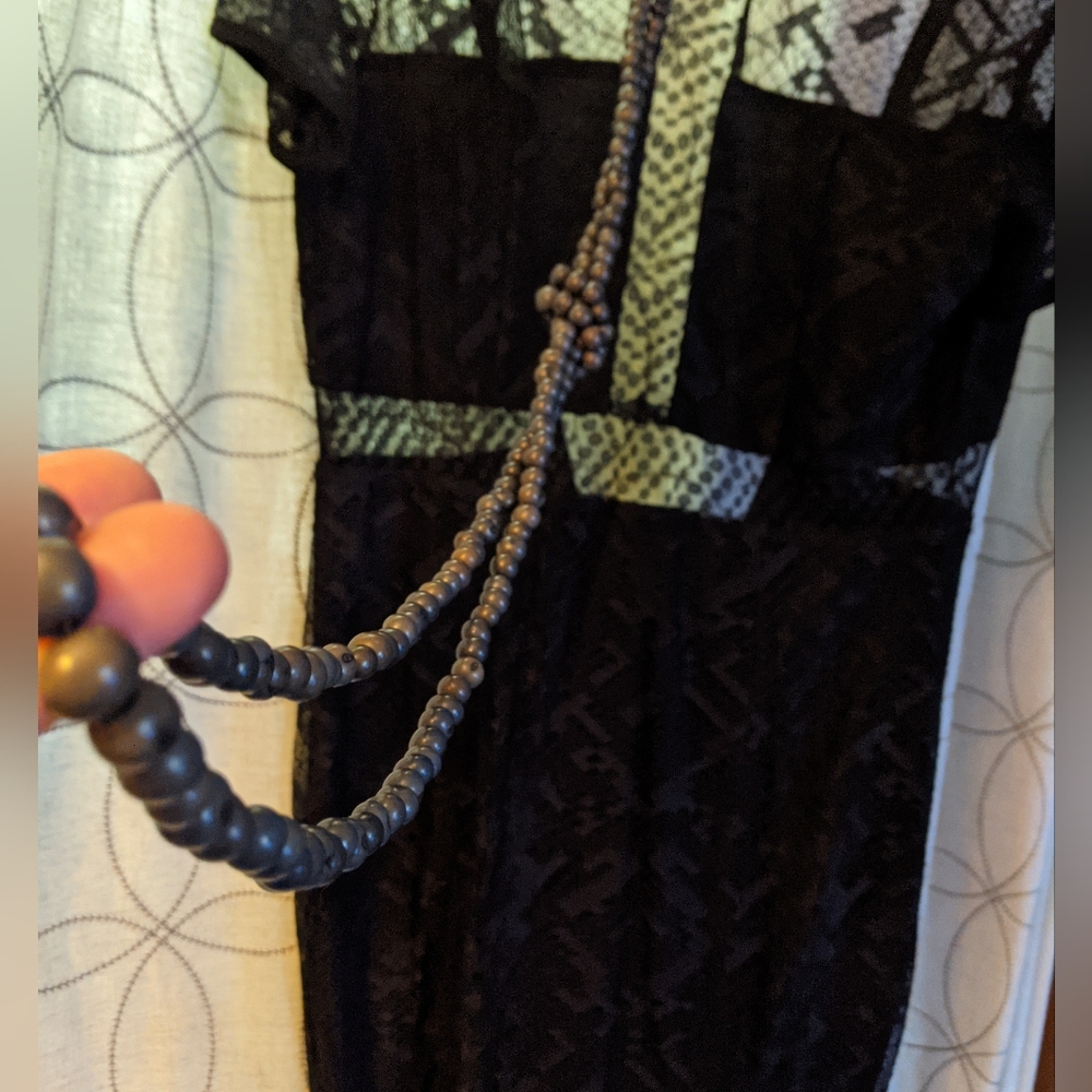 Handmade long beaded necklace